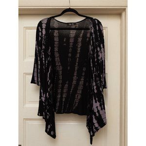 3/4 Sleeve Snakeskin Tie Die Cardigan